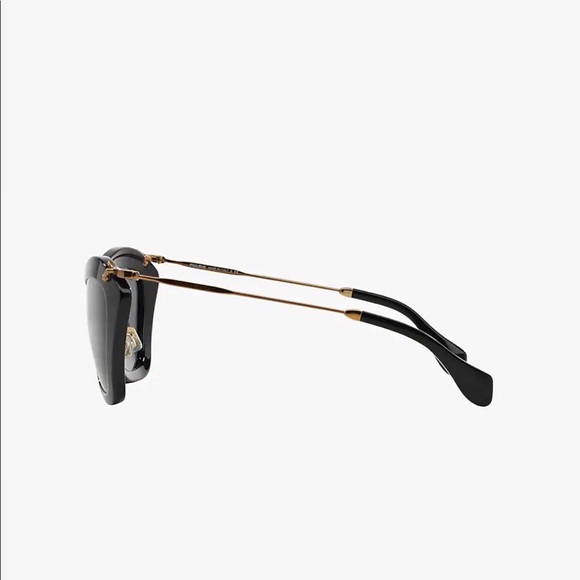 Miu Miu Black sunglasses w Gold frame